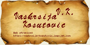 Vaskrsija Košutović vizit kartica
